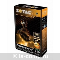   Zotac GeForce GT 430 700Mhz PCI-E 2.0 1024Mb 1333Mhz 128 bit 2xDVI Mini-HDMI HDCP (ZT-40607-10L)  3
