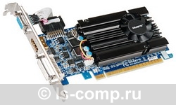   Gigabyte GeForce GT 520 810Mhz PCI-E 2.0 1024Mb 1333Mhz 64 bit DVI HDMI HDCP (GV-N520D3-1GI)  1