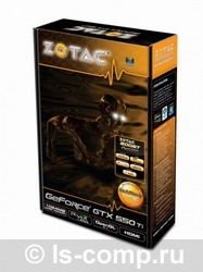   Zotac GeForce GTX 550 Ti 900Mhz PCI-E 2.0 1024Mb 4100Mhz 192 bit 2xDVI HDMI HDCP (ZT-50401-10L)  2