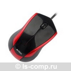 Купить Мышь A4 Tech N-400 Black/Red USB (N-400-2) фото 2