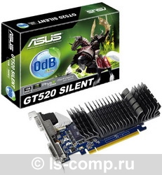   Asus GeForce GT 520 700Mhz PCI-E 2.0 1024Mb 1333Mhz 64 bit DVI HDMI HDCP Silent (ENGT520 SL/DI/1GD3/V2(LP))  2