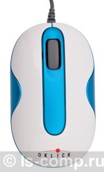   Oklick 505 S Optical Mouse White-Blue USB (505S blue/white)  2