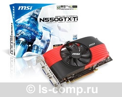  MSI GeForce GTX 550 Ti 950Mhz PCI-E 2.0 1024Mb 4300Mhz 192 bit 2xDVI Mini-HDMI HDCP (N550GTX-Ti-M2D1GD5/OC)  3