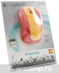   Logitech Wireless Mouse M235 Red-Yellow USB (910-004028)  1