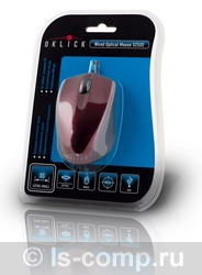   Oklick 525 XS Optical Mouse Red-Black USB (525XS Red/Black)  3