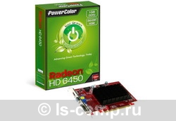   PowerColor Radeon HD 6450 625Mhz PCI-E 2.1 1024Mb 800Mhz 64 bit DVI HDMI HDCP (AX6450 1GBK3-SHV2)  2