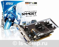  MSI GeForce GT 440 810Mhz PCI-E 2.0 1024Mb 1800Mhz 128 bit DVI HDMI HDCP (N440GT-MD1GD3/LP)  1