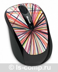   Microsoft Wireless Mobile Mouse 3500 Artist Edition Mike Perry - Design 1 White-Black USB (GMF-00131)  1