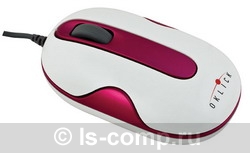   Oklick 505S Optical Mouse Red USB (505S pink/white)  3