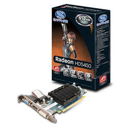 Видеокарта Sapphire Radeon HD 5450 650 Mhz PCI-E 2.1 512 Mb 1600 Mhz 64 bit DVI HDCP