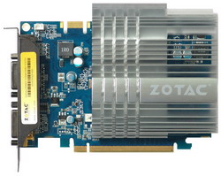  Zotac GeForce 9500 GT 550 Mhz PCI-E 2.0 512 Mb 800 Mhz 128 bit 2xDVI TV HDCP YPrPb