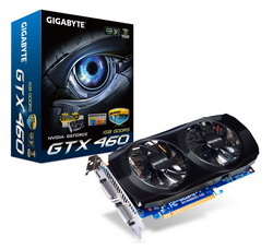 Видеокарта Gigabyte GeForce GTX 460 715 Mhz PCI-E 2.0 1024 Mb 3600 Mhz 256 bit 2xDVI Mini-HDMI HDCP