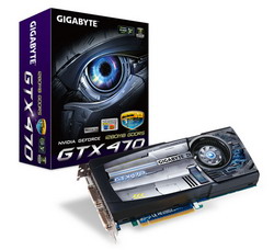  Gigabyte GeForce GTX 470 630 Mhz PCI-E 2.0 1280 Mb 3348 Mhz 320 bit 2xDVI Mini-HDMI HDCP