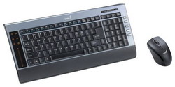 Комплект клавиатура + мышь Genius LuxeMate T830 Silver-Black USB
