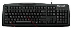  Microsoft Wired Keyboard 200 Black USB