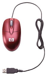 Мышь HP AU094AA Merlot Red USB