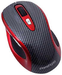  Prestigio M size Mouse PJ-MSL2W Carbon-Red USB