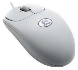  Logitech RX250 Optical Mouse Grey USB+PS/2