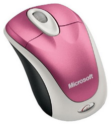  Microsoft Wireless Notebook Mouse 3000 Strawberry USB