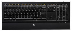  Logitech Illuminated Keyboard Black USB