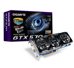Видеокарта Gigabyte GeForce GTX 570 780Mhz PCI-E 2.0 1280Mb 3800Mhz 320 bit 2xDVI Mini-HDMI HDCP