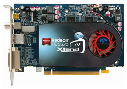  Sapphire Radeon HD 5570 650Mhz PCI-E 2.1 1024Mb 4000Mhz 128 bit DVI HDMI HDCP XtendTV