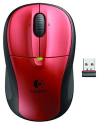 Мышь Logitech M305 Wireless Mouse with Nano Receiver Crimson Red USB
