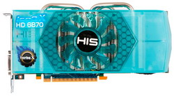 HIS Radeon HD 6870 975Mhz PCI-E 2.1 1024Mb 4600Mhz 256 bit 2xDVI HDMI HDCP