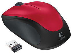 Мышь Logitech Wireless Mouse M235 Red-Black USB