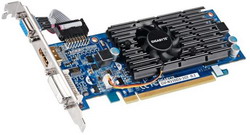 Видеокарта Gigabyte GeForce 210 590Mhz PCI-E 2.0 1024Mb 1200Mhz 64 bit DVI HDMI HDCP