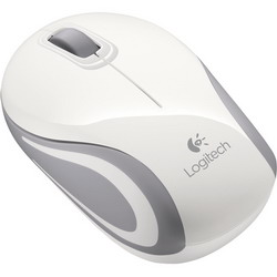 Мышь Logitech Wireless Mini Mouse M187 White-Silver USB