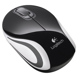 Мышь Logitech Wireless Mini Mouse M187 Black-White USB