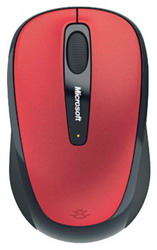  Microsoft Wireless Mobile Mouse 3500 Hibiscus Red USB