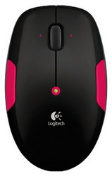  Logitech Wireless Mouse M345 Black-Pink USB