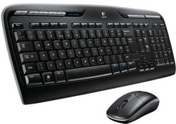 Комплект клавиатура + мышь Logitech Wireless Combo MK330 Black USB