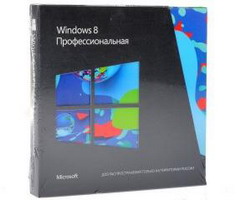 Microsoft Win Pro 8 32-bit/64-bit Russian VUP Russia Only DVD