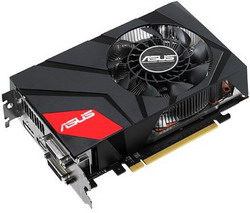 Видеокарта Asus GeForce GTX 760 1006Mhz PCI-E 3.0 2048Mb 6008Mhz 256 bit 2xDVI HDMI HDCP DirectCU Mini