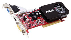 Видеокарта Asus Radeon HD 3450 600 Mhz AGP 512 Mb 800 Mhz 64 bit DVI HDMI HDCP