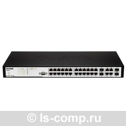 D-Link DES-3200-28F, L2 Managed Switches, 24x100Mbps SFP open slots, 4xCombo 1000BASE-T/SFP  #1