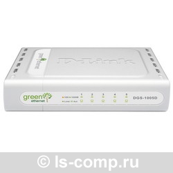 D-Link DGS-1005D, Gigabit Switch, 5x10/100/1000Mbps, with Green Ethernet (replace DGS-1005D/GE) DGS-1005D/Ru  #1