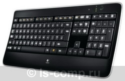 Клавиатура Logitech Wireless Illuminated Keyboard K800 Black USB 920-002395 фото #1