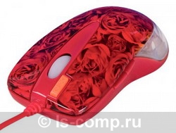  A4 X6-999D rose red optical GLaser 2X Click USB X6-999D ROSE RED  #1