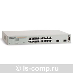 Allied Telesis 16x10/100/1000TX WebSmart switch + 2xSFP (VLAN group, Port Trunking, Port Mirroring, QoS) rackmount hardware included AT-GS950/16-XX  #1