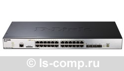 D-Link DGS-3120-24TC, Managed L2+ Gigabit Switch, 20x10/100/1000BASE-T, 4xCombo 1000BASE-T/SFP, 2x10G CX4 for stacking, physical stacking DGS-3120-24TC/EEI  #1