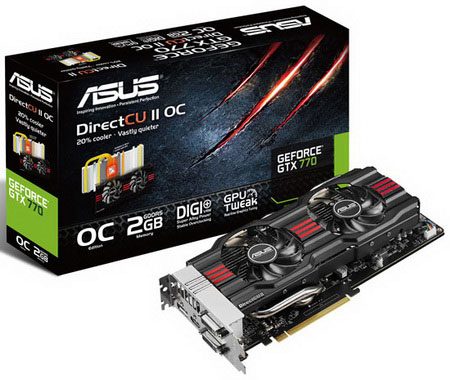 ASUS представила разогнанную версию видеокарты GeForce GTX 770 ASUS представила разогнанную версию видеокарты GeForce GTX 770