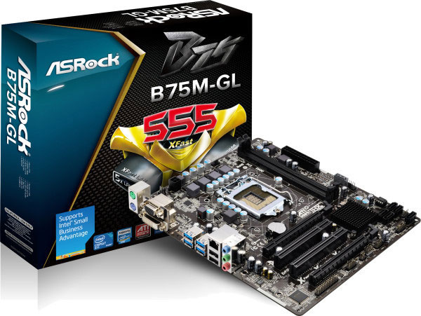 Материнская плата ASRock B75M-GL Материнская плата ASRock B75M-GL