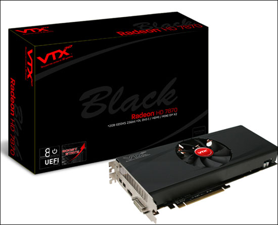 VTX3D ���������� ���������� Radeon HD 7870 Black Edition