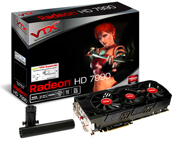 VTX3D HD7990: графический ускоритель на двух процессорах VTX3D HD7990: графический ускоритель на двух процессорах