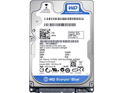 ������ ������� ���� Western Digital WD2500BPVT (WD2500BPVT) ���� 3