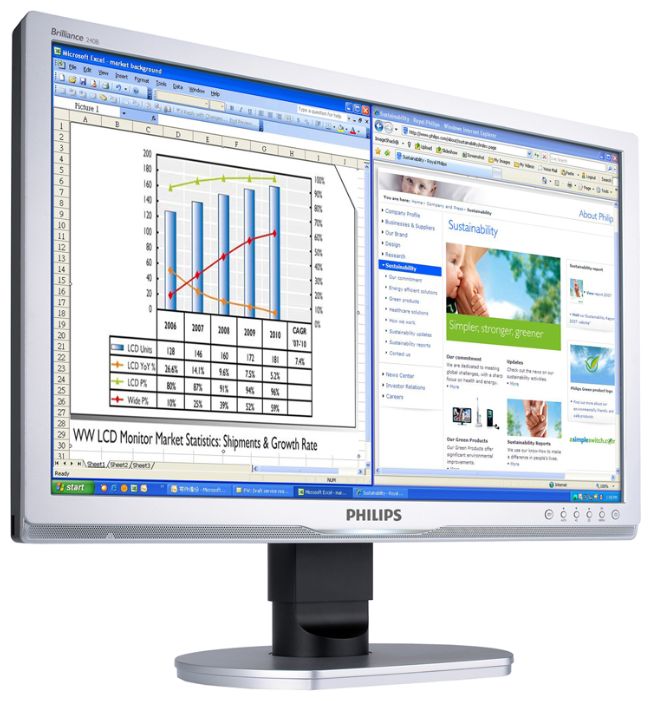 ������ ������� Philips 240B1CS/00 (240B1CS/00) ���� 2
